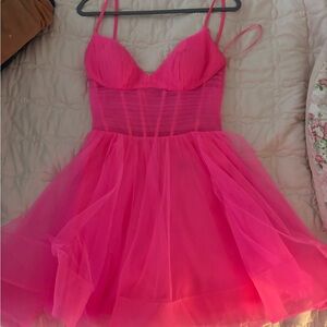 Vibrant Pink Tulle Dress